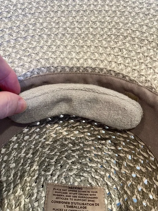 Eric Javits Squishee Adjustable Back "Army Girl" Hat / Cap in Gray White - Picture 13 of 14